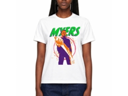 Rockinstone Halloween Colorful Myers White Adult T-shirt Size:xxxl