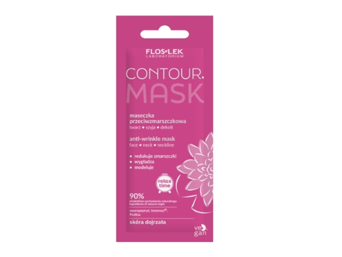 Máscara Facial, Pescoço E Decote Antirrugas Flos Lek 6 Ml Floslek