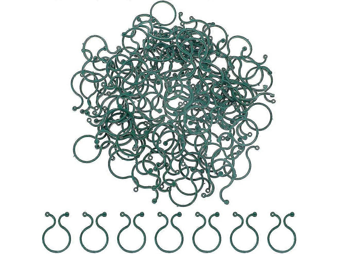 200 Clips de Suporte para Plantas Verdes Ajustáveis para Plantas Trepadoras Jardim Vides Tomates