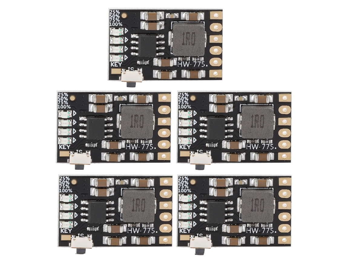 5pcs Módulo de Bateria Lipo 2a 5v Placa de Carregamento Mini com Boost e Proteção de Descarga