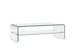 Mesa de Centro 98x45x31 Cm Vidro Temperado Transparente MAISON EXCLUSIVE