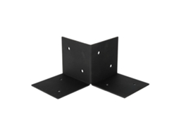 Pergola Floor Element Preto para Postes de 12 X 12 Cm Peça WOVAR