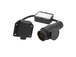 Conversor De Conector Redondo Europeu 13 Pinos Para Americano 7 Luzes Reboque