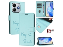 Capa De Couro Para Celular Com Rfid E Relevo Smile