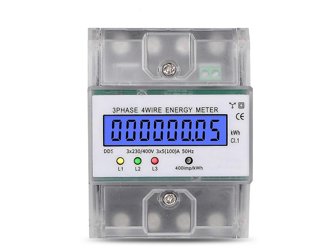 Medidor De Eletricidade Trifásico De 4 Fios Calibrado Medidor De Corrente Trifásico 230 / 400v 5 100a Brilvibera