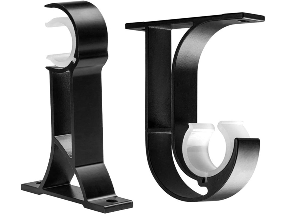 Suportes Para Varão De Cortina, Suporte Para Varão De Cortina, Pacote Com 2, Ganchos Decorativos Para Varão