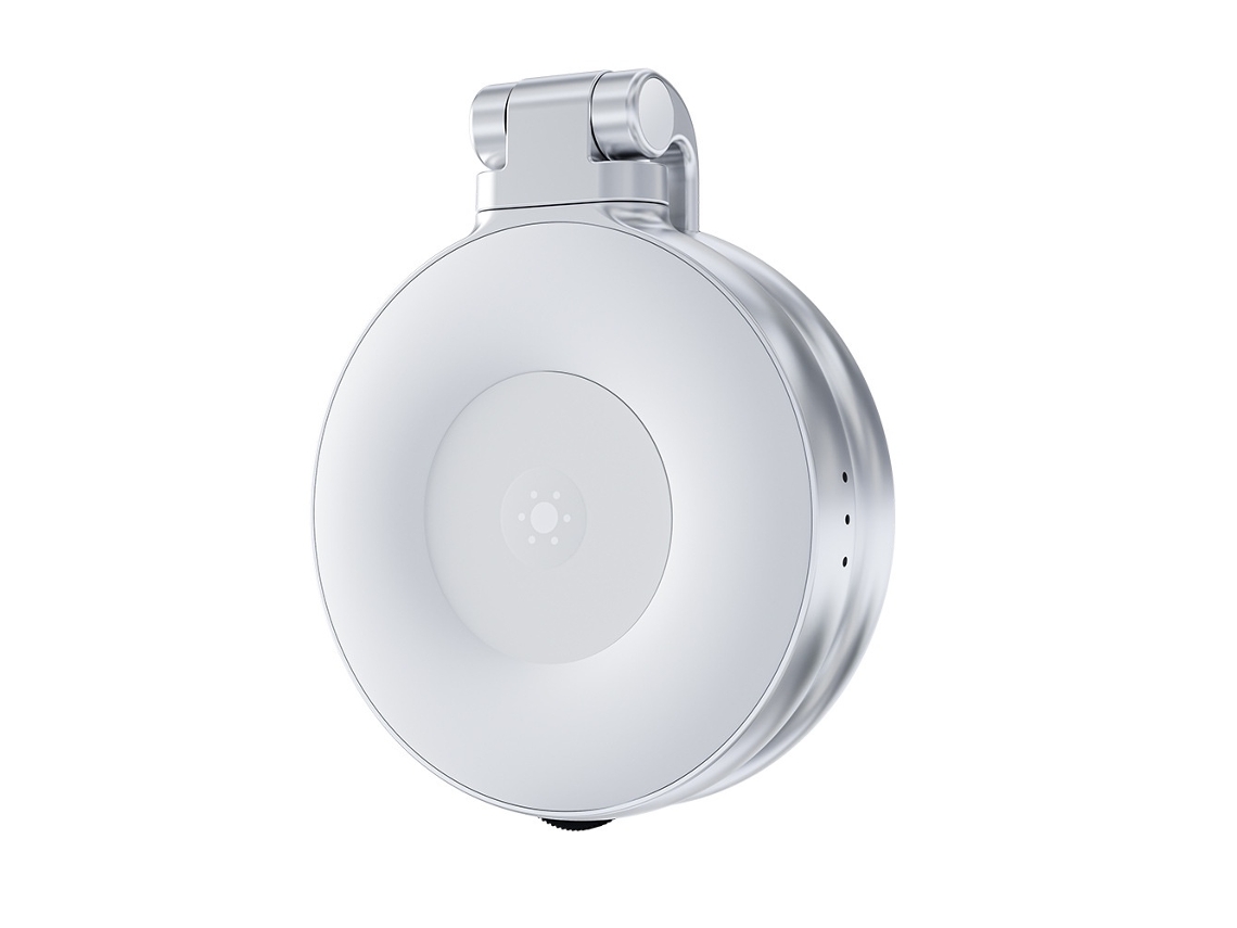 Luz De Selfie Magnética Com Espelho, Luz De Preenchimento Led 360° Para Iphone Magsafe (prateada)