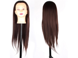 Cabeça de manequim com cabelo sintético para treinamento SFUSHOS