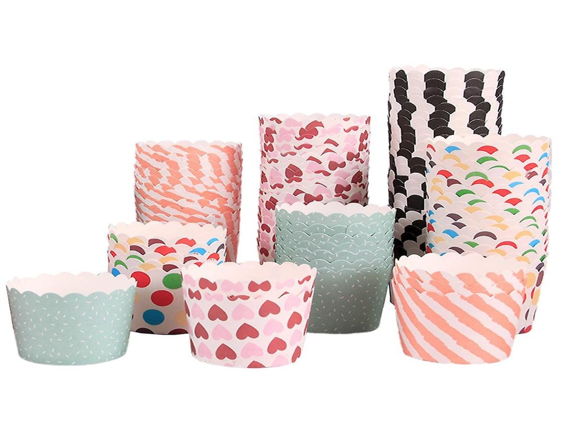 Formas para Muffin Lurelia, 100 unidades, Festa, para Muffins e Cupcakes