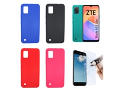 Lurelia Kit Capa Tpu Gel Para Dispositivo Eletrônico Portátil Zte Blade A52 Lite (4g), Vidro Temperado 2d Para Ecrã