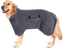 Toalha de Secagem, para Cães, Rápida, Tamanho G, Cinza AQUAFORGE
