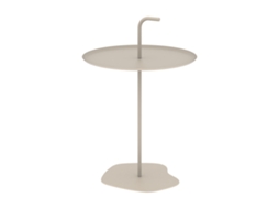 Mesa Metálica De Exterior Calimera 56,5 X Ø 38 Cm Champanhe Casa.pro