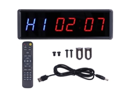 Interval Timer Led Digital S/MARCA com Controle Remoto para Academia e Escritório