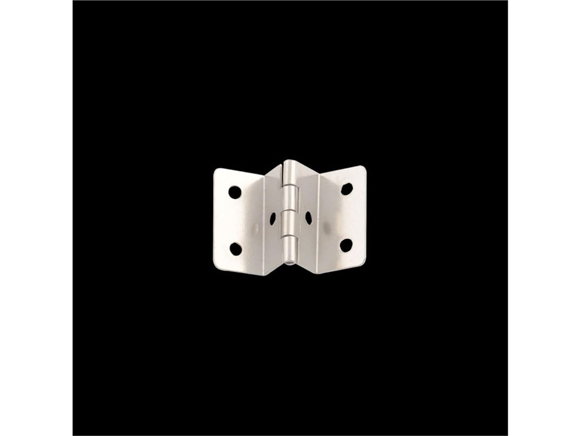 Dobradiça De Ângulo Reto Com Quatro Dobras, 30mm De Comprimento Lateral E 6 Furos, Adequada Para Fixação De Placas 24mm