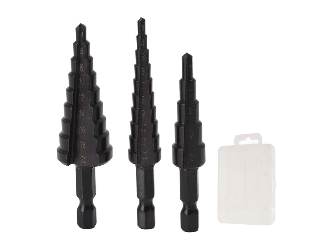 Brocas Escadas Hss Com Cabo Hexagonal Para Metal Madeira Placa Isolação