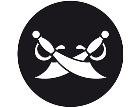 Estêncil de Bolo Redondo Pirata - Culinária Engraçada