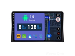 Auto Rádio Carro Bluetooth Autoradio 8GB RAM 128G ROM CarPlay Navegação GPS Ecrã Táctil RoverOne para Volkswagen Multivan T5 2003-2015  