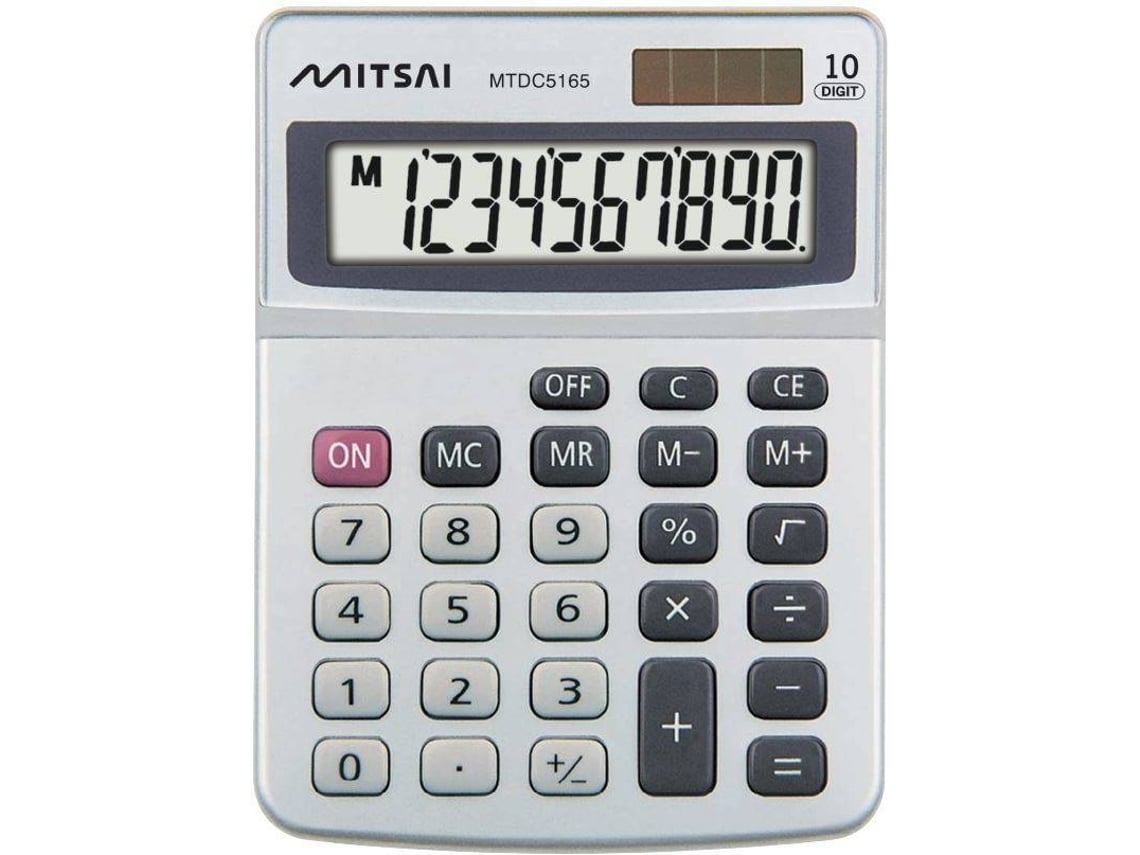 Calculadora Básica MITSAI 5165 SL Cinzento (Outlet Caixa Aberta - 10 dígitos)
