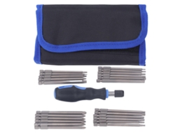24 Peças Conjunto De Pontas De Parafusadeira Cr V Magnética Forte Kit Multifuncional Para Reparação E Manutenção