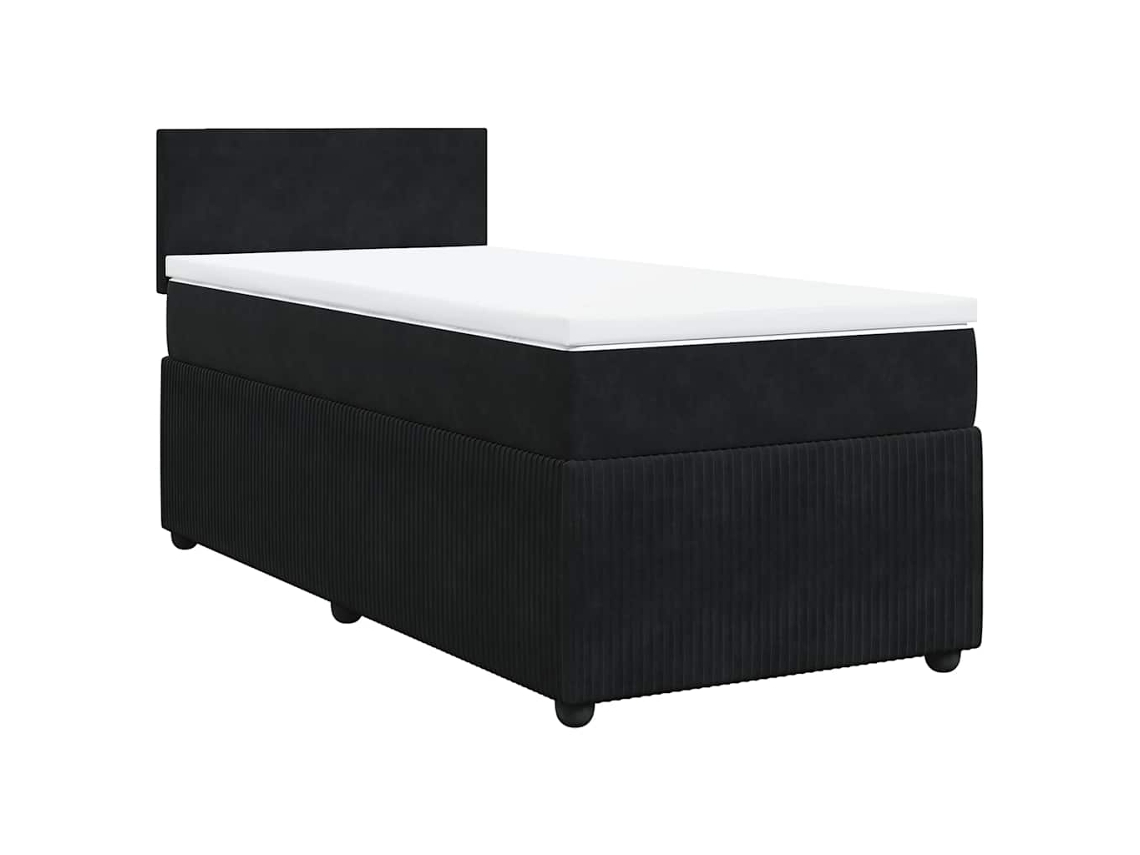 Box Spring Bed, Box Spring Beds Vidaxl Preto Veludo (80 X 200 Cm)