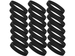 50 pulseiras elásticas e flexíveis para chás de bebê, eventos esportivos e identificação de equipamentos.
