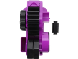 Dispensador de adesivo semiautomático Happyyami com corte preciso e corpo durável em ABS, Roxo, para mesa E