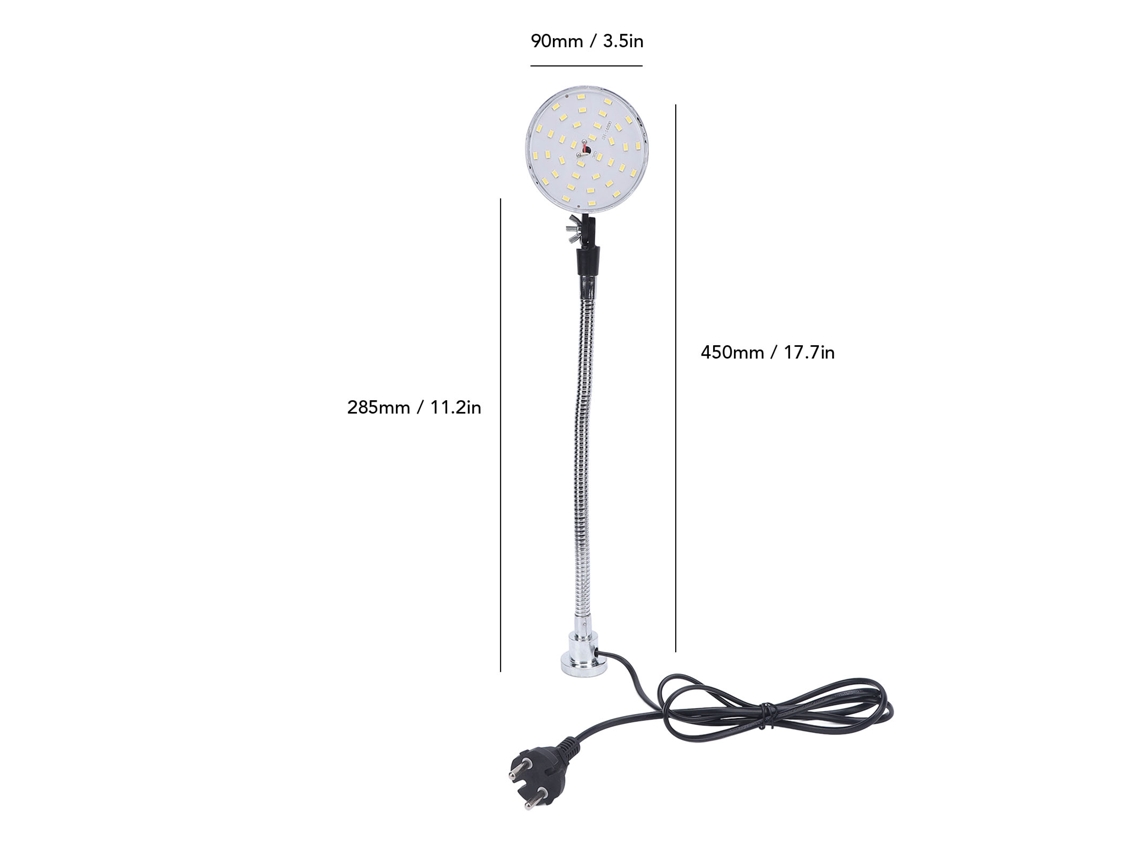 Luz De Trabalho Led Com Cabo Flexível Base Magnética