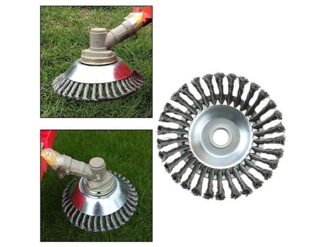 Cortador de Grama Arredondado Escova de Ervas Daninhas Cortador de Grama Roda Grout Aparador de Grama Escova de Ervas Daninhas LEMONBEST