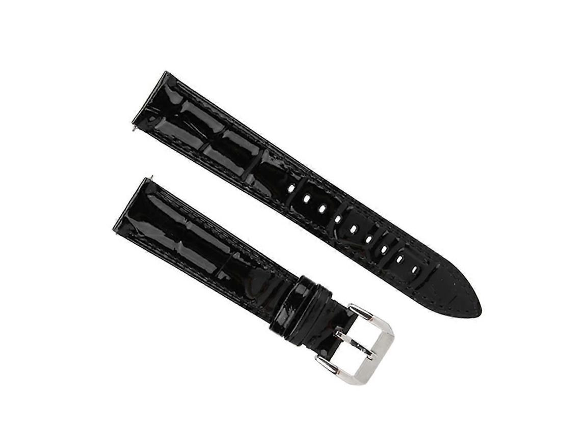 Pulseira De Relógio De Couro Sintético Ajustável Universal Dtcy De 18 Mm Para Homens E Mulheres, Preta Olysi Shop