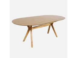 Mesa De Jantar Extensível Oblonga De 6 8 Pessoas, Natural Sweeek