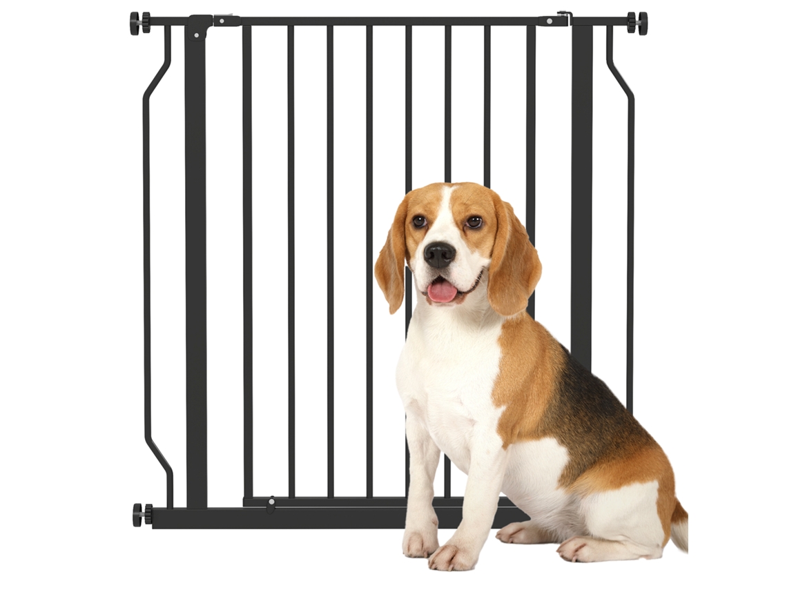 Portão de segurança para cães com pressão, branco S/MARCA