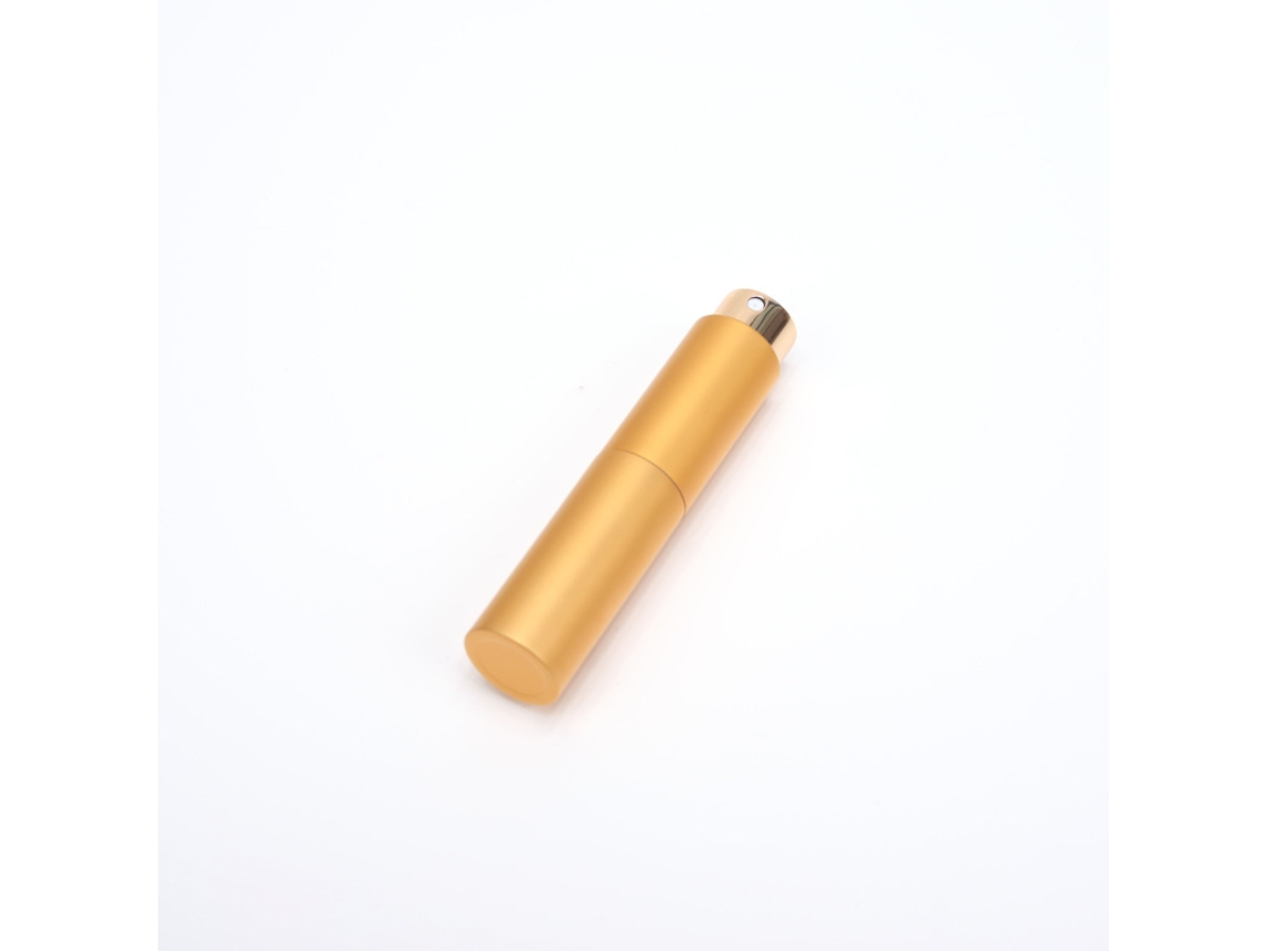 Frasco de Perfume Spray Reutilizável para Viagem Dispensador Portátil MDUG (10ml Dourado)