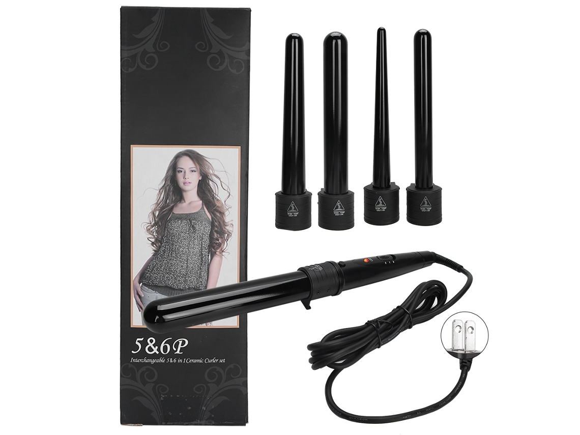 Modelador De Cachos 5 Em 1 Com Visor Led, Temperatura Ajustável, 110v/240v(plugue Americano)