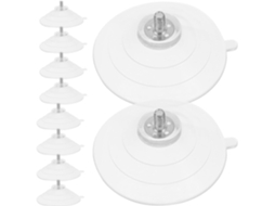 Ventosas Para Banheiro Anneome, Rosca M5*9*63, Pequenas Ventosas Transparentes De Pvc, Pacote Com 10 Unidades, Para