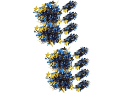 Conjunto De 12 Pompons Metálicos Para Equipes De Cheerleading E Acessórios