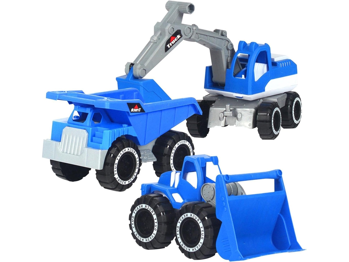 Conjunto De Brinquedos Praia Portátil E Prático Para Montar Caminhões: Caminhão Escavadeira, Escavadeira Basculante. Ideal Menino -aquaforge