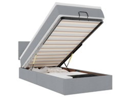 Ottoman Bed, Ottoman Beds Vidaxl Cinzeto Tecido (90 X 200 Cm)