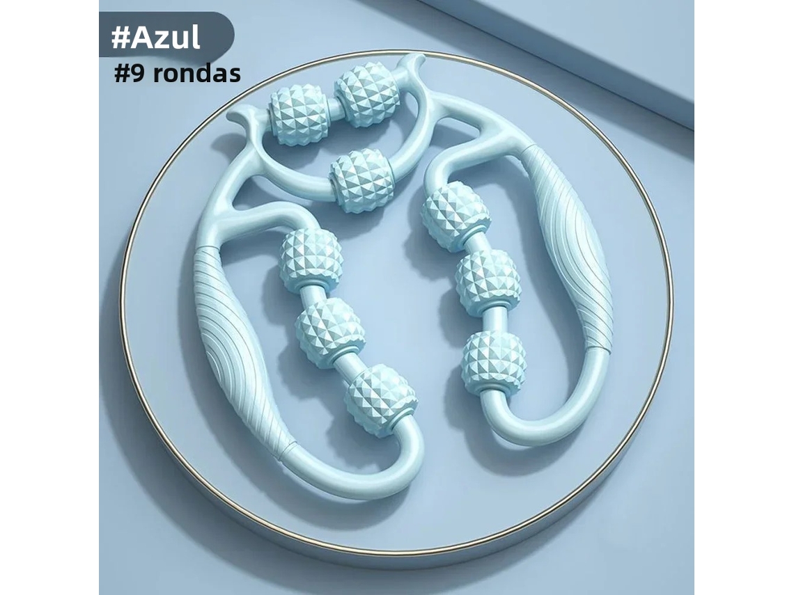 (azul) Um Rolo De Massagem Para Aliviar Dores Musculares, Feito De Materiais Abs E Tpr.