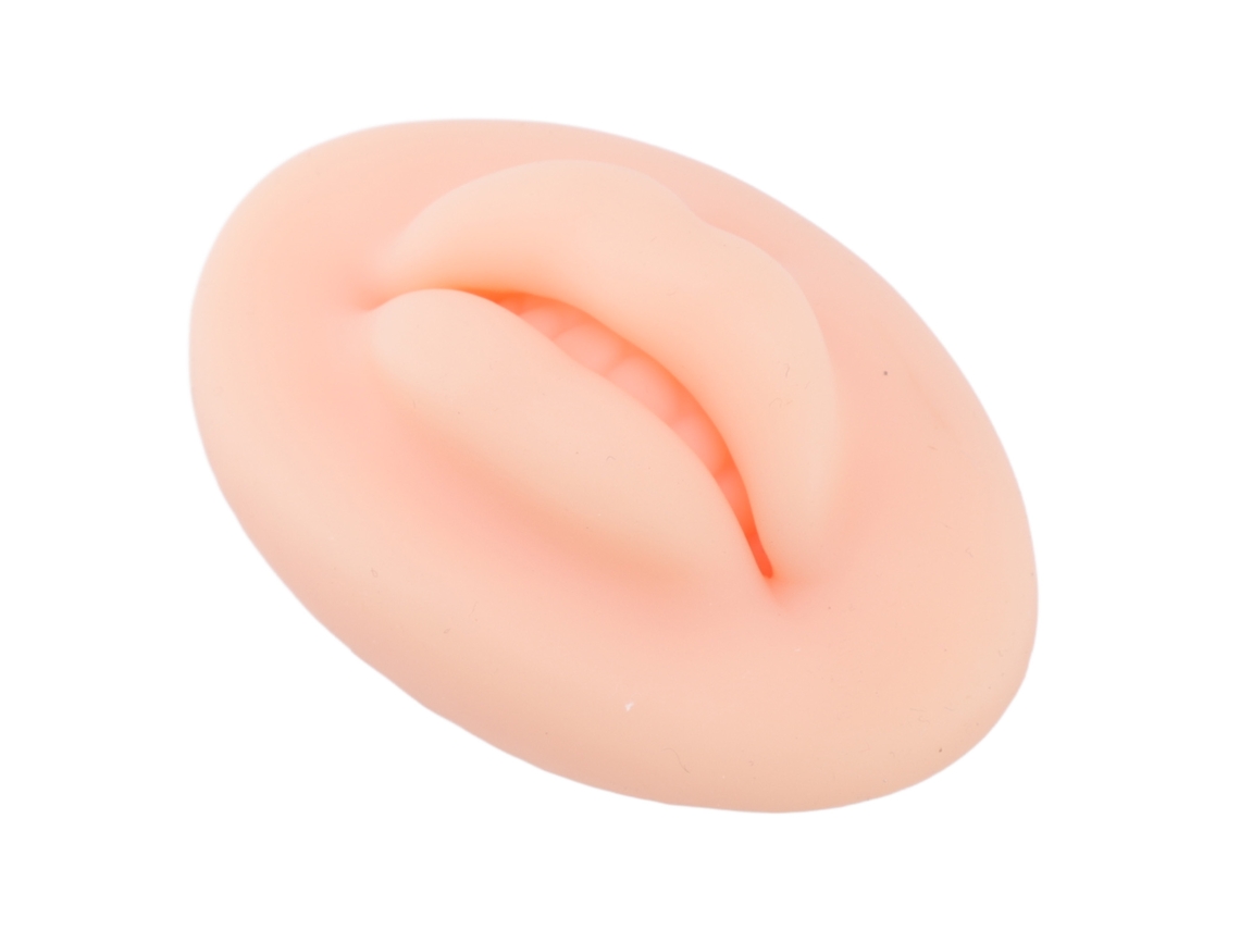 Kit De 3 Unidades De Silicone Labial Para Prática De Tatuagem Eoocoo