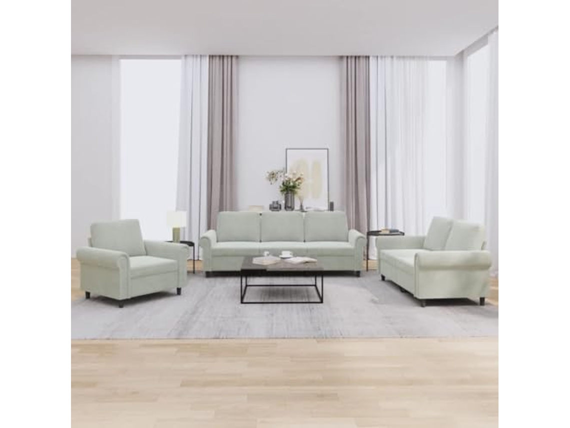 Sofa Set, Sofa Sets Vidaxl Preto Veludo (n/a)
