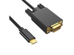 Cabo Adaptador De Vídeo Full Hd Usb 3.1 Tipo C Macho Para Vga 3,1