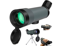 Binóculos ENKERS Monoculares Sv45 12X50 Alta Potência À Prova D'Água Nitrogênio Preenchido À Prova de Nevoeiro Monóculo de Prisma HD Fmc-Preto