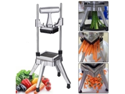 Cortador de legumes multifuncional em aço inox - Corpo em alumínio lâminas em aço inox - 6,5mm ALLONSCD