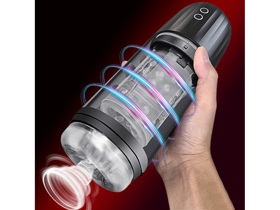 Brinquedo De Masturbao Masculino Prova Dgua Ipx8, Mquina De Suco Com Rotao Automtica (preto)