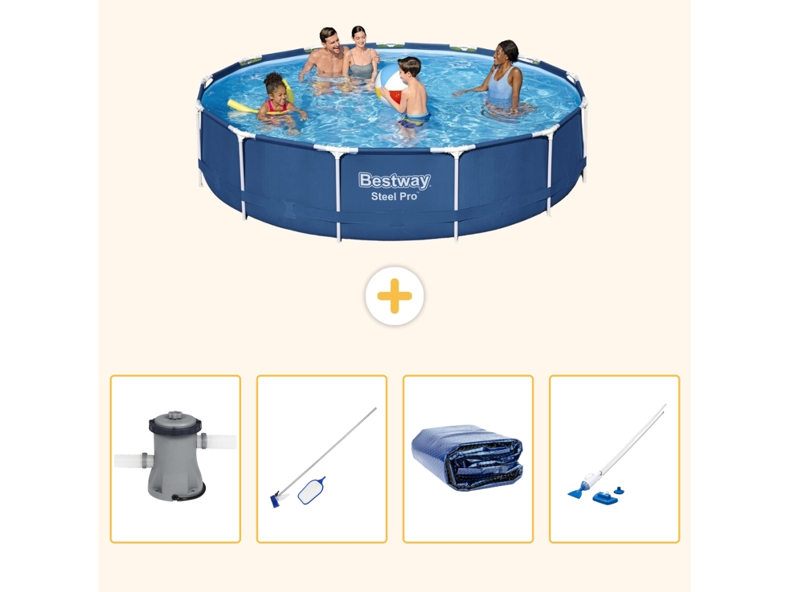 Bestway Piscina Bestway Steel Pro Redonda - 396x84 Cm - 5-peças S323