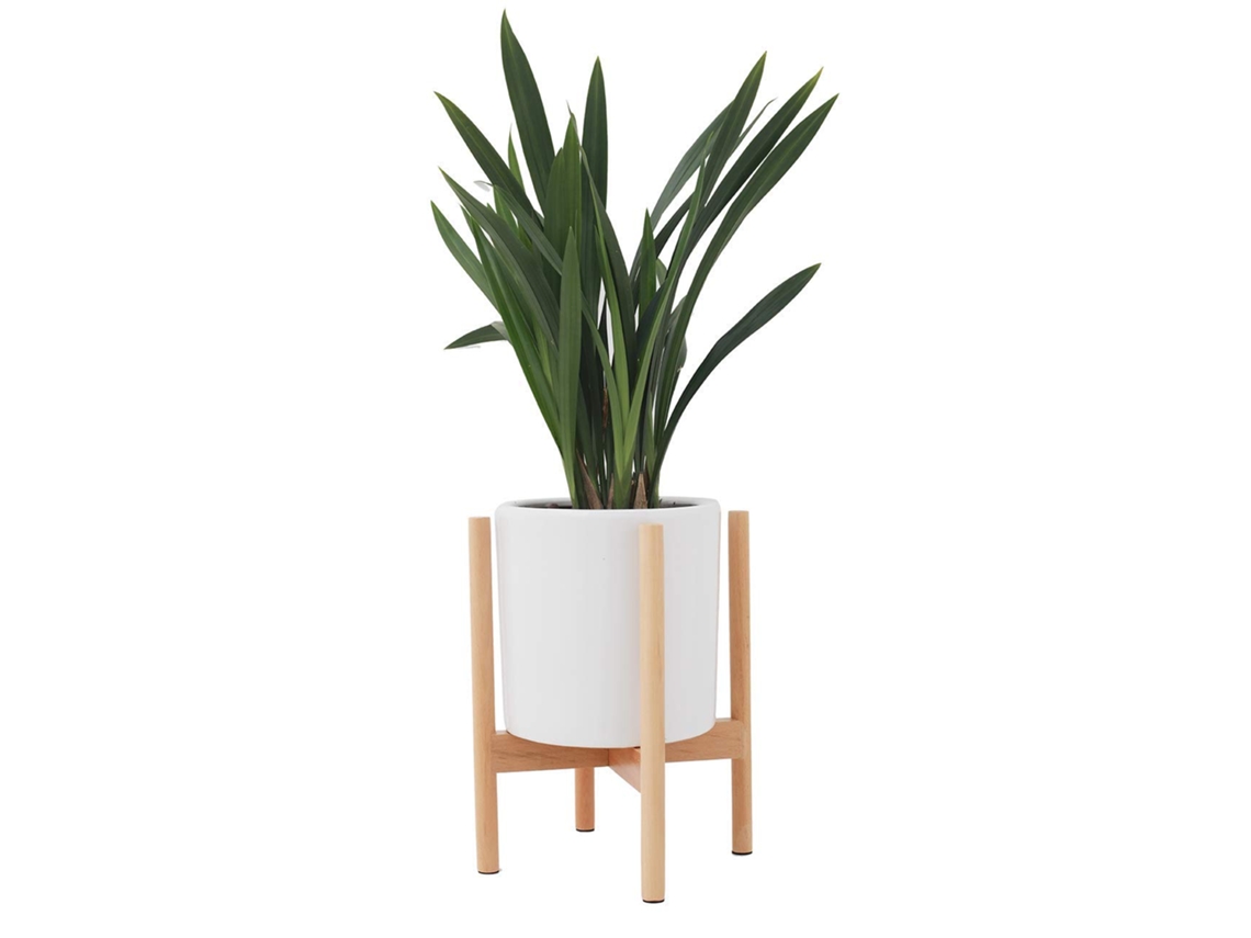 Suporte De Planta De Madeira Moderno Para Interior Worten