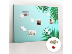 Painel De Cortiça Para Parede Folhas Tropicais Para A Sala De Estar Espelharte (140x100 Cm)