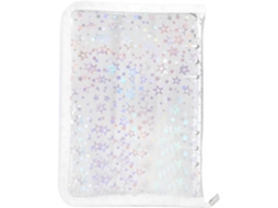 Pasta Escolar Transparente Recarregável, Caderno Reutilizável Para Guardar Adesivos | Caderno Com Gokoco