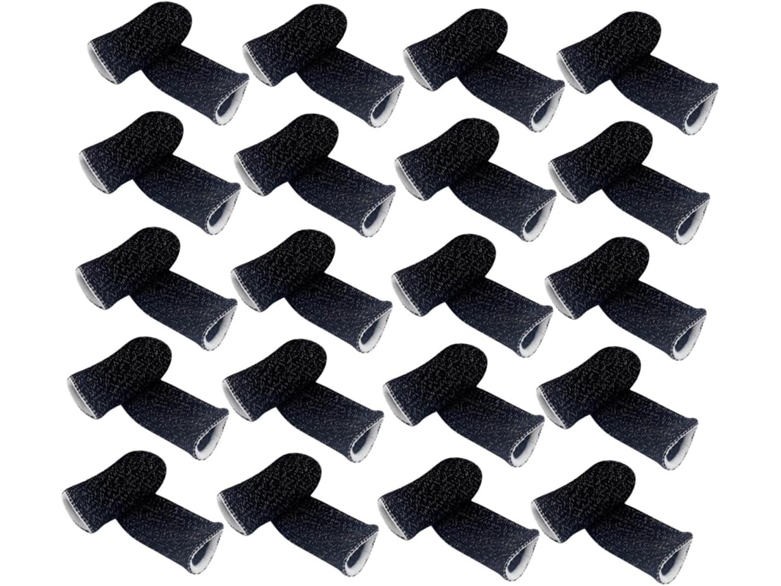 Lurelia Dedeiras Gaming Para Ecrã Tátil 20 Unidades, Nylon, Antiderrapante, Respirável, Sensível Ao Toque, Para Gaming Móvel E Ecrãs Táteis