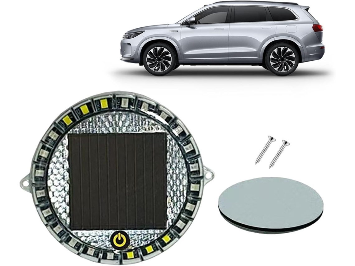 Luzes Estroboscópicas Para Carros, Lâmpada Led Solar Intermitente Para
